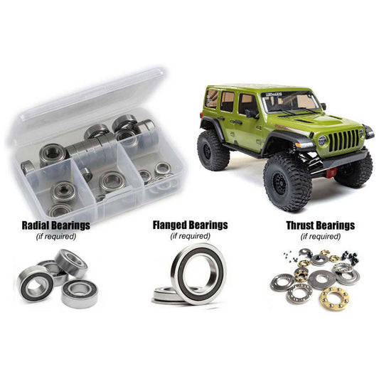 Rubber Shielded Bearing Kit for 1/6 Axial SCX6 Jeep (RCZAXI037R)