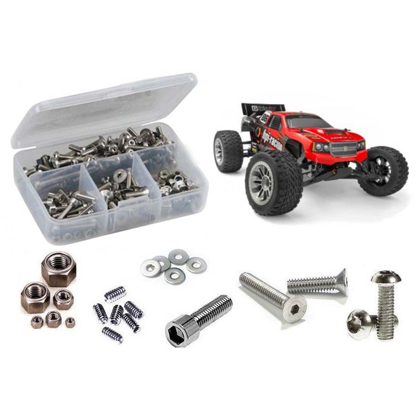 Stainless Steel Screw Kit for 1/10 HPI Jumpshot ST V2 (RCZHPI100)