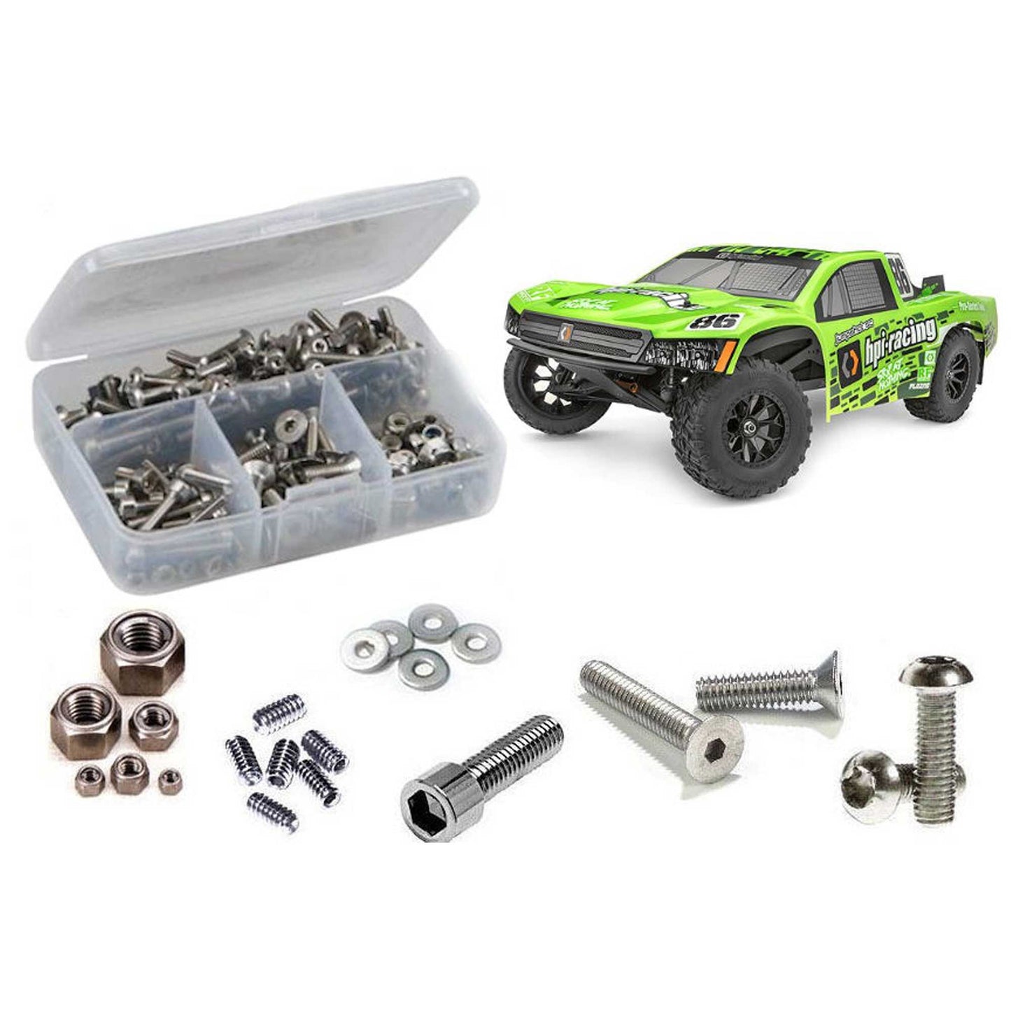 Stainless Steel Screw Kit for 1/10 HPI Racing Jumpshot SC V2 (RCZHPI101)