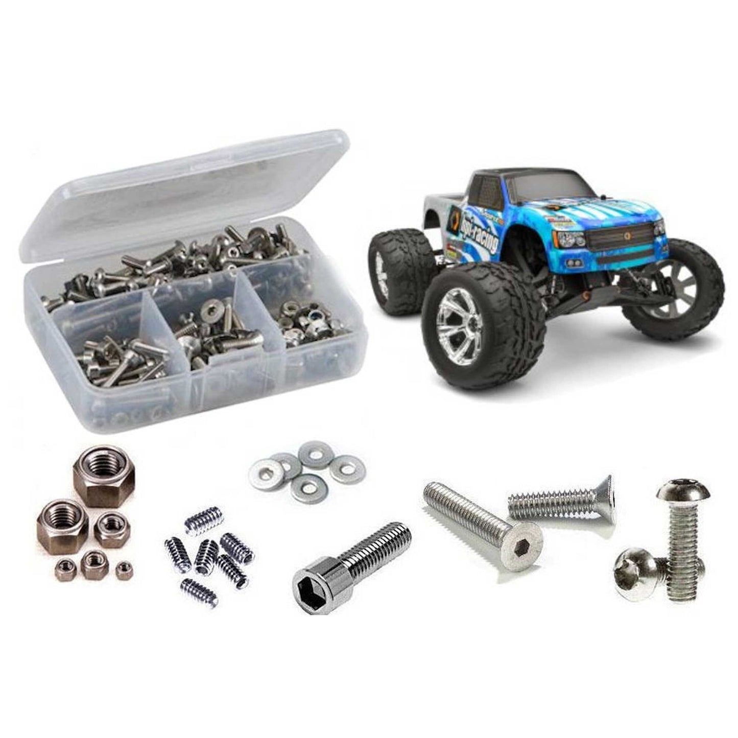 Stainless Steel Screw Kit for 1/10 HPI Racing Jumpshot MT V2 (RCZHPI102)