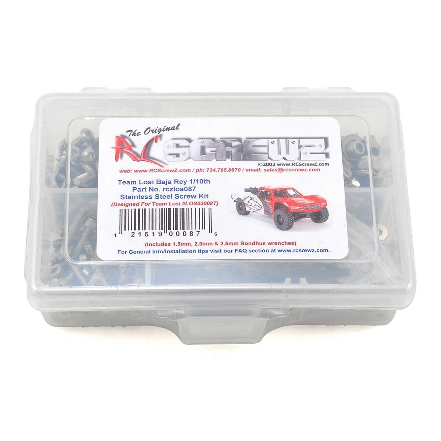Stainless Steel Screw Set for Losi Baja Rey 1/10 (RCZLOS087)