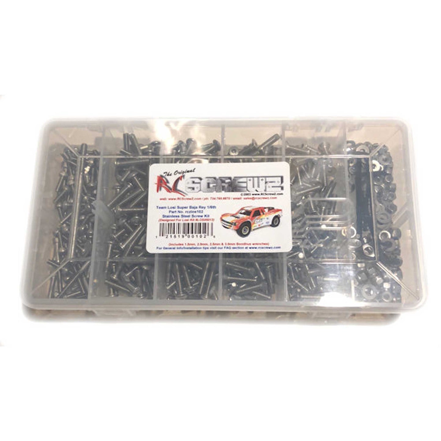 Stainless Steel Screw Set for Losi Baja Rey 1/6 (RCZLOS102)