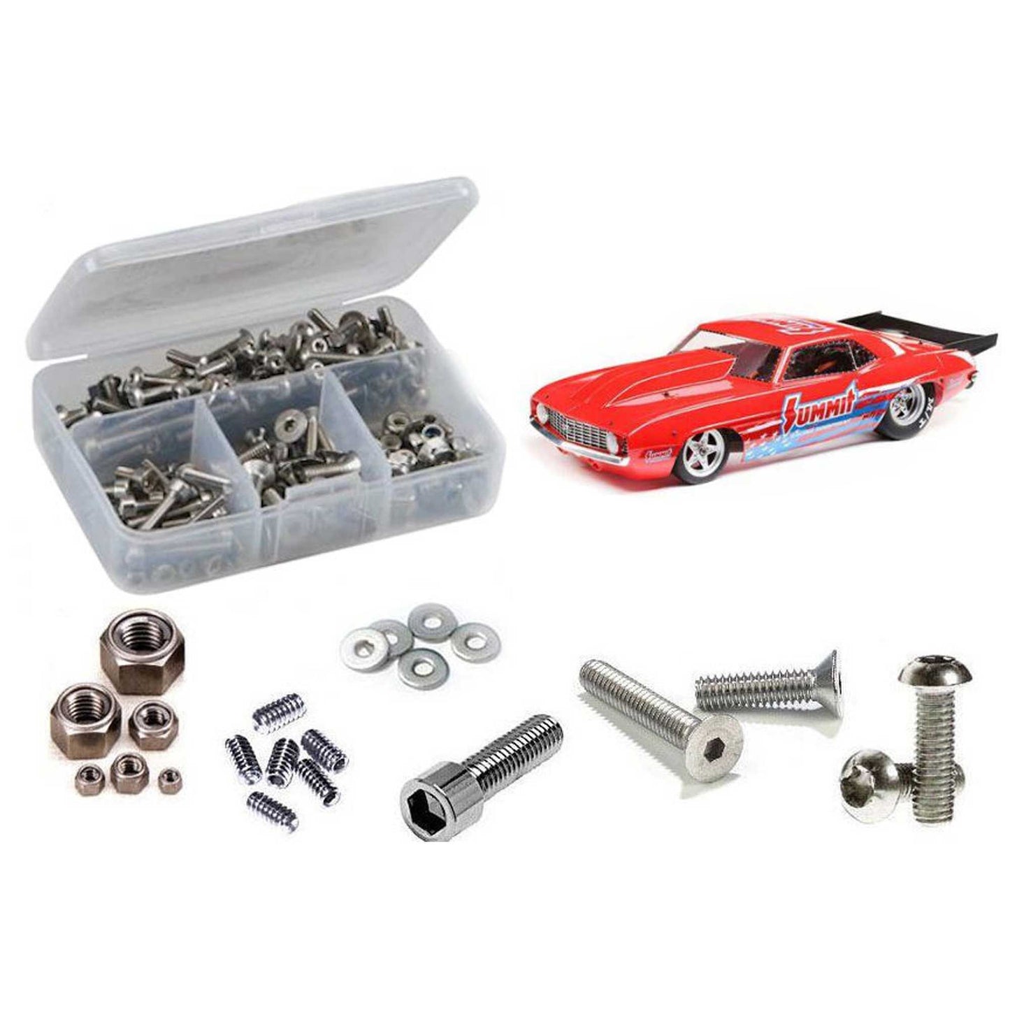 Stainless Steel Screw Kit for 1/10 Losi 1969 Camaro 22S 2WD (RCZLOS129)