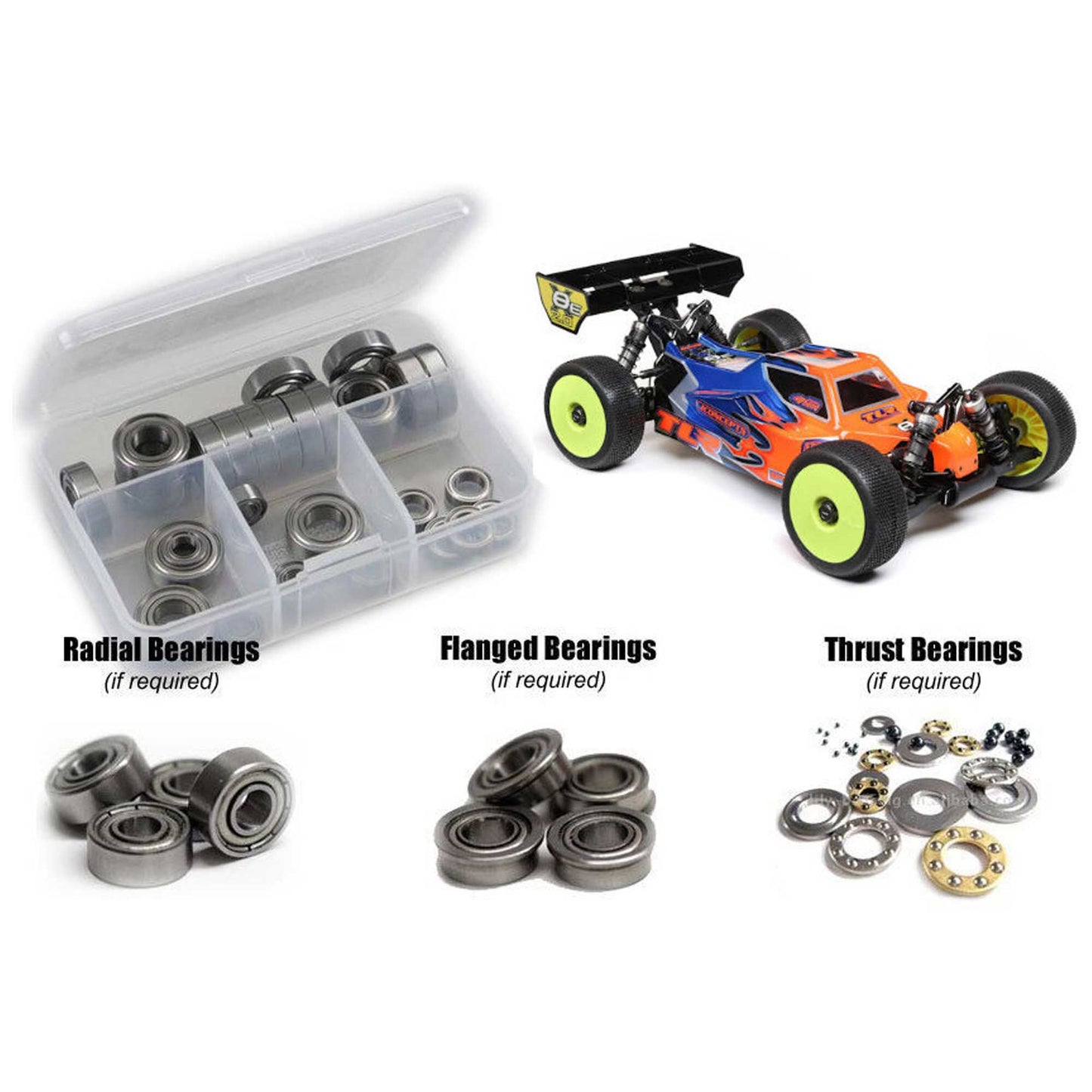 Team Losi 8IGHT-X/E 2.0 Metal Shielded Bearing Kit (RCZLOS143B)