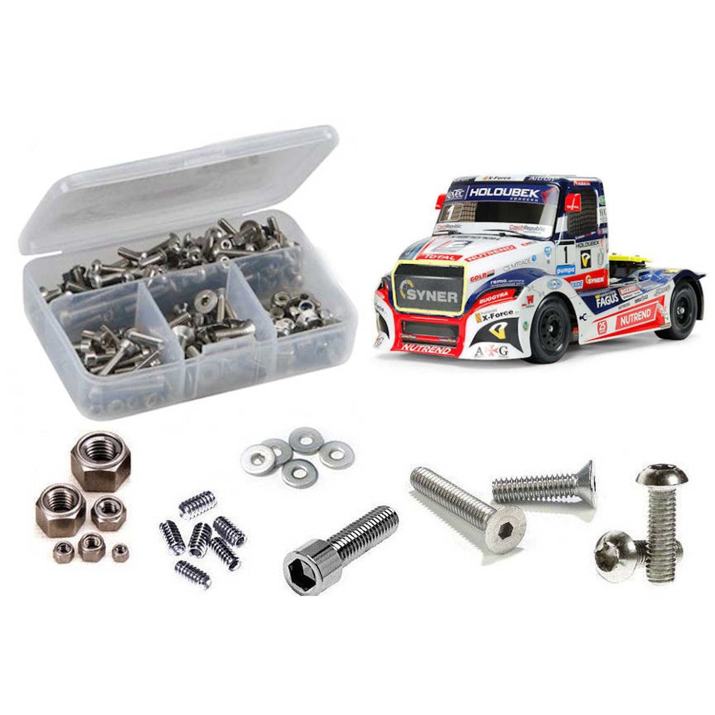 Stainless Steel Screw Kit for 1/14 Tamiya Buggyra Fat Fox (RCZTAM240)