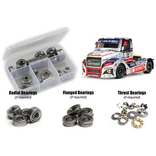 Metal Shielded Bearing Kit for 1/14 Tamiya Buggyra Fat Fox (RCZTAM240B)