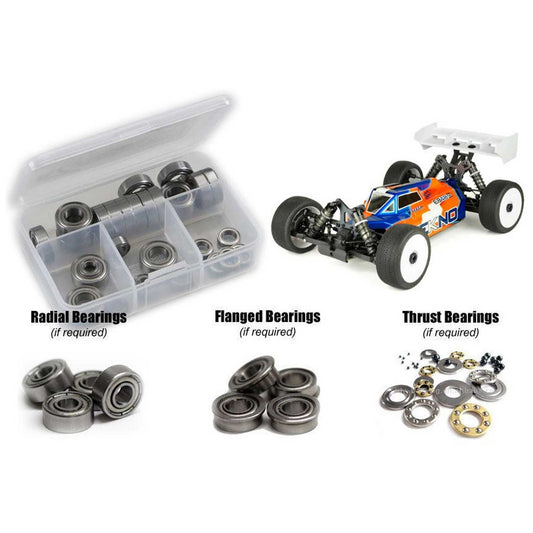 Metal Shielded Bearing Kit for 1/8 Tekno EB48 2.1 (RCZTEK024B)