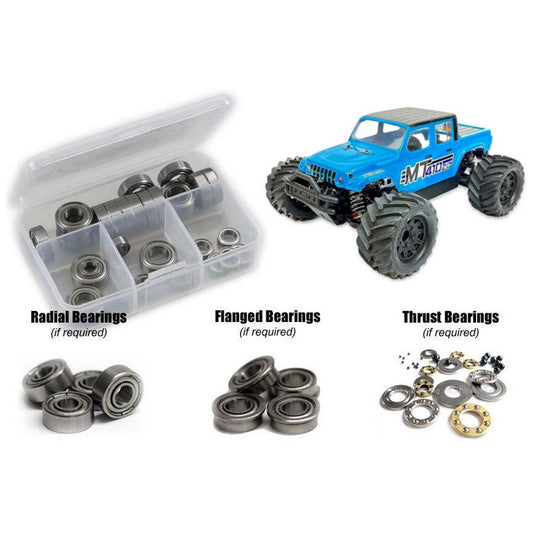 Metal Shielded Bearing Kit for 1/10 Tekno RC MT410 2.0 (RCZTEK027B)