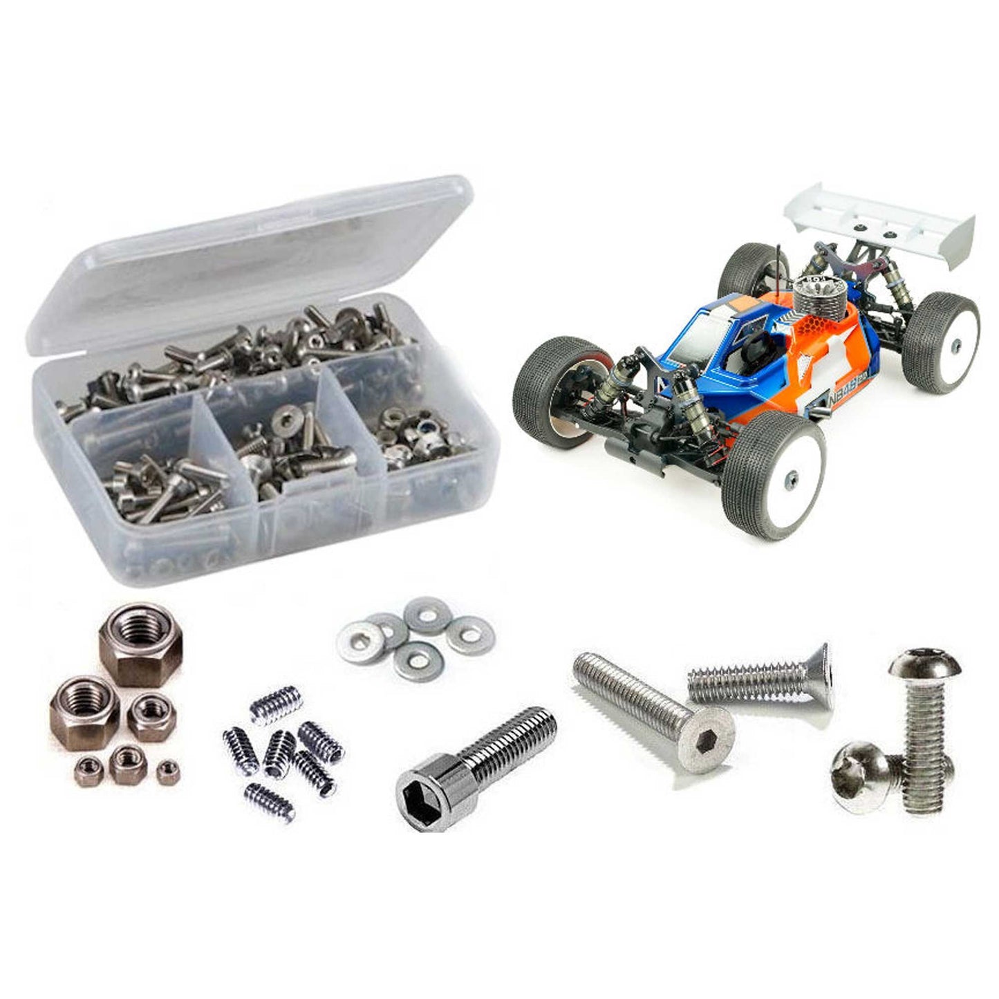 Stainless Steel Screw Kit for 1/8 Tekno RC NB48 2.1 (RCZTEK028)
