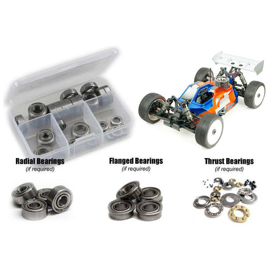 Metal Shielded Bearing Kit for 1/8 Tekno RC NB48 2.1 (RCZTEK028B)