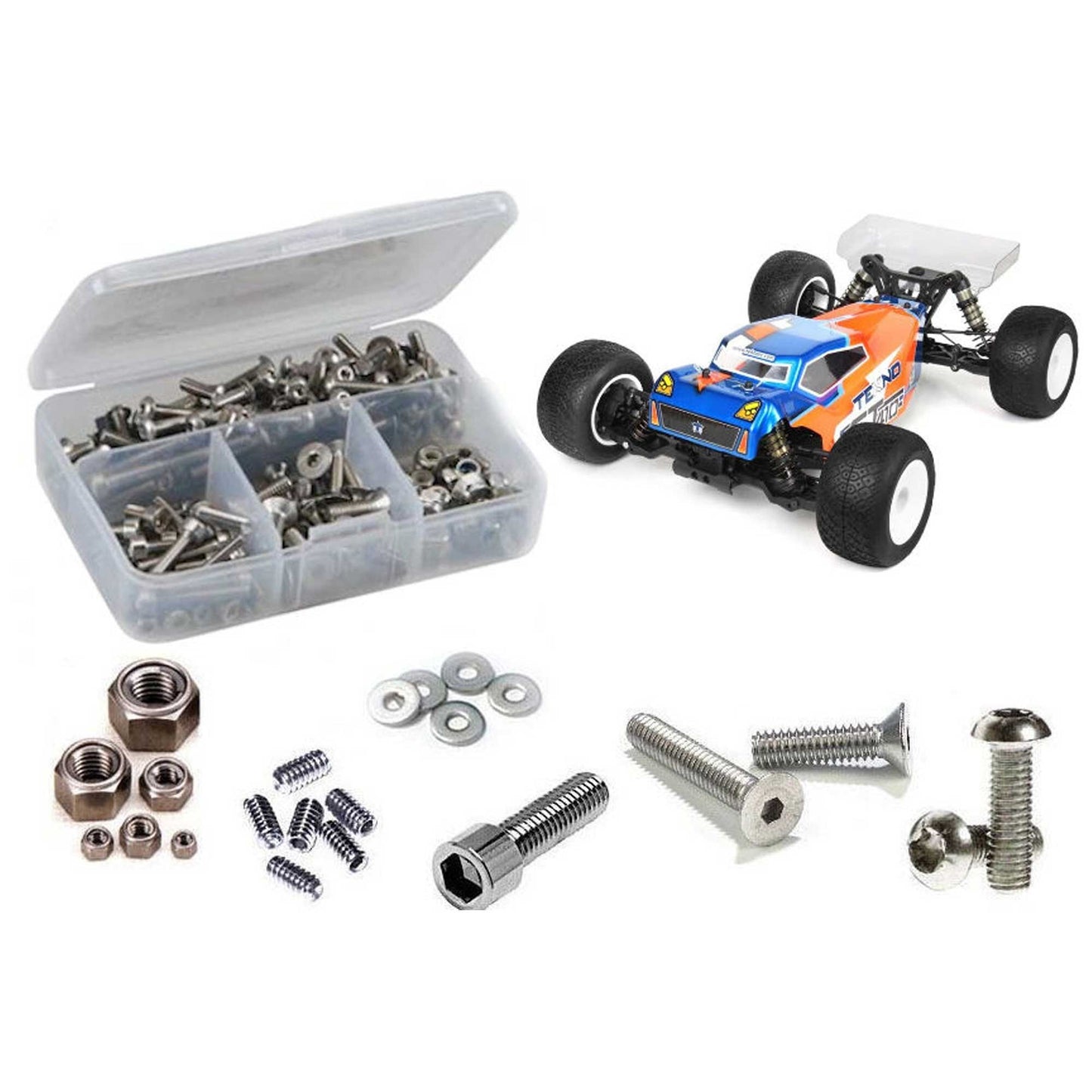 Stainless Steel Screw Kit for 1/10 Tekno RC ET410.2 (RCZTEK029)