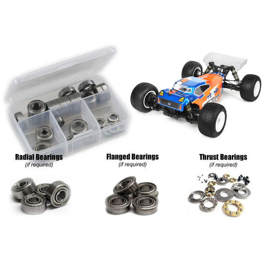 Metal Shielded Bearing Kit for 1/10 Tekno RC ET410.2 (RCZTEK029B)