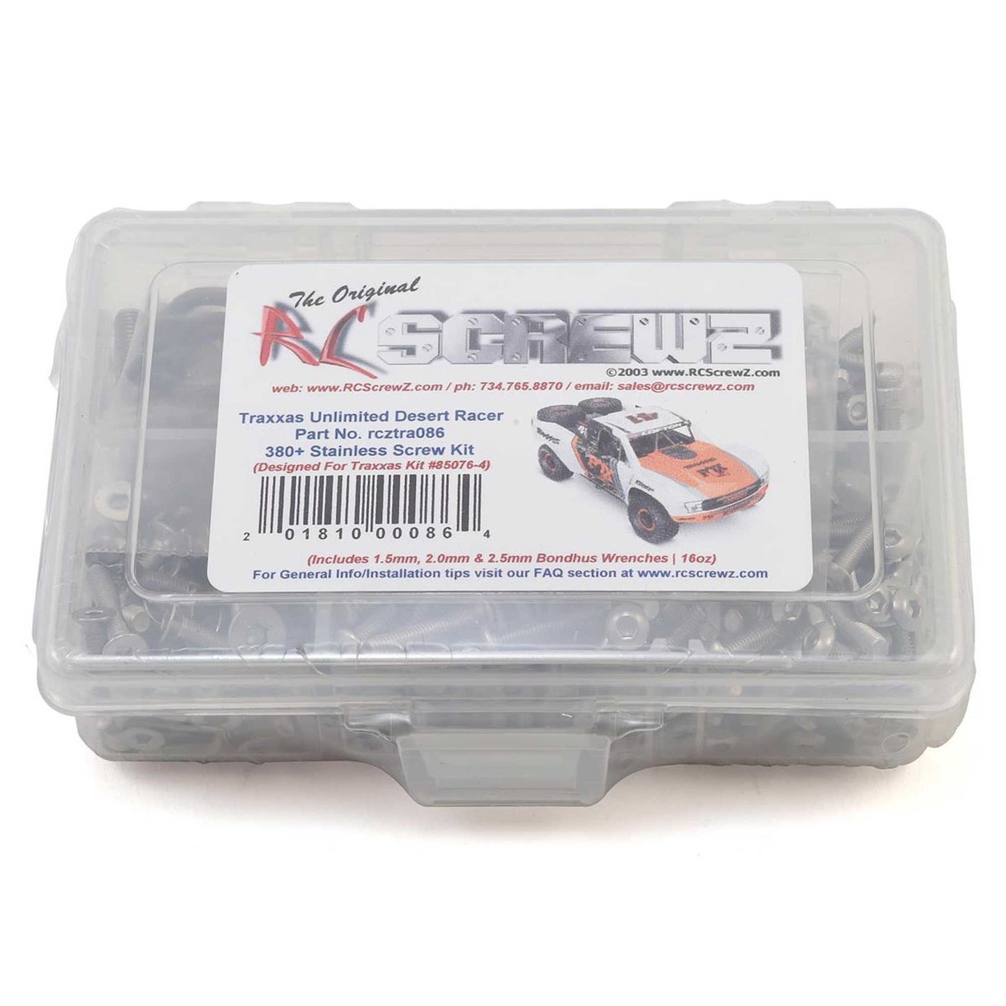 Stainless Steel Screw Set for Traxxas Ultimate Desert Racer (RCZTRA086)