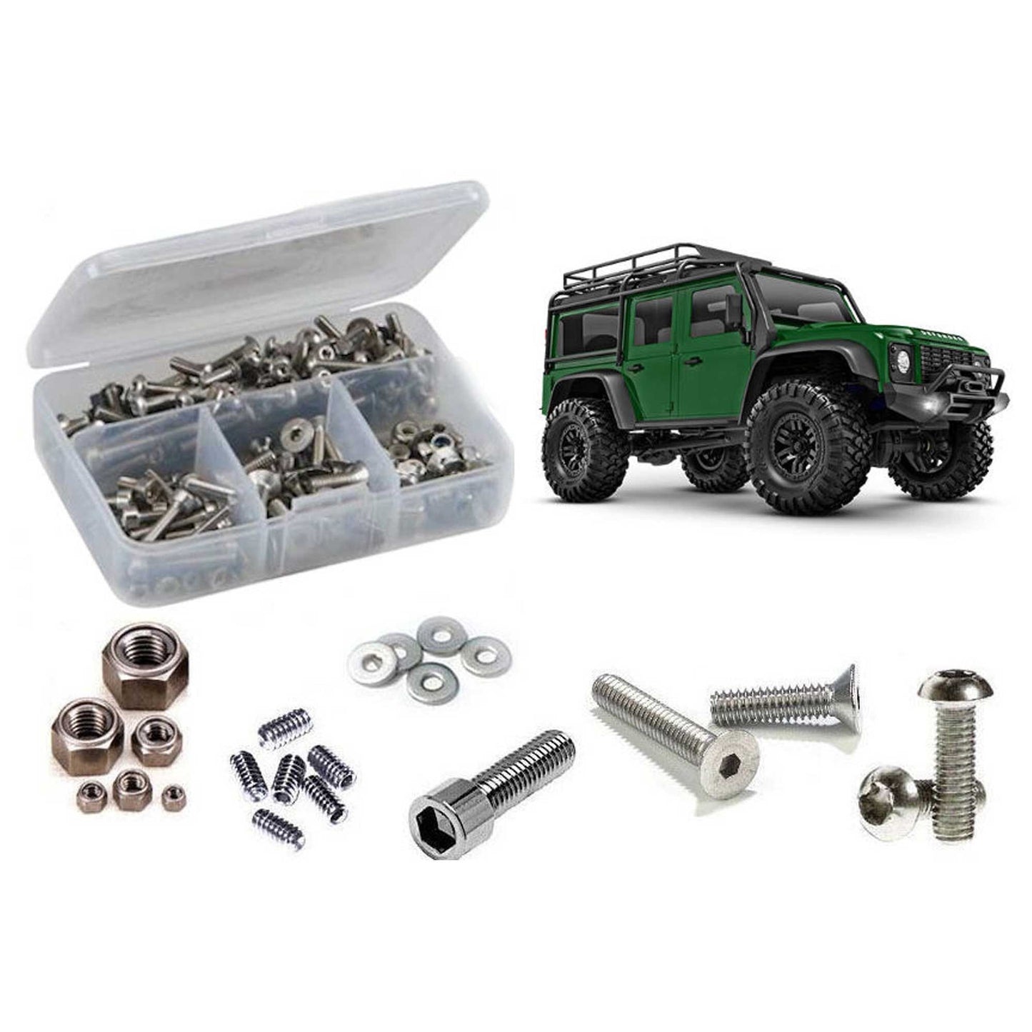 Stainless Steel Screw Kit for 1/18 Traxxas TRX-4M Defender (RCZTRA105)