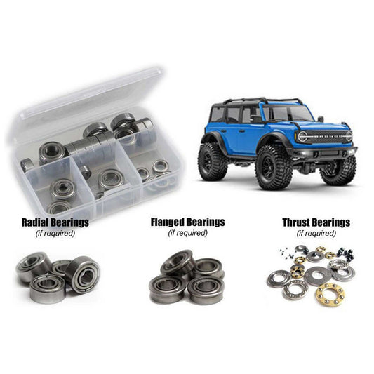 Metal Shielded Bearing Kit for 1/18 Traxxas TRX-4M Bronco (RCZTRA106B)