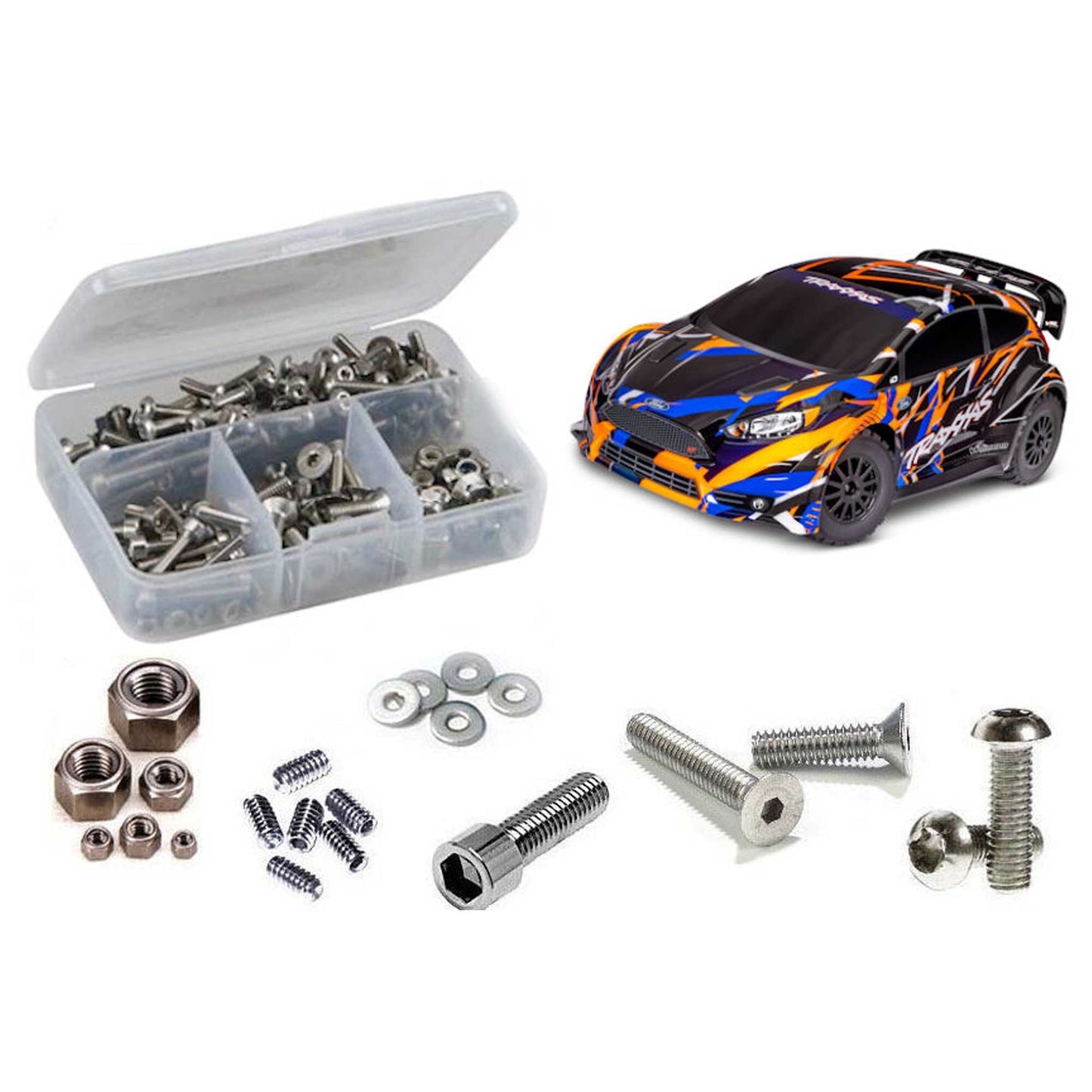 Traxxas Ford Fiesta ST Rally VXL Stainless Steel Screw Kit (RCZTRA122)