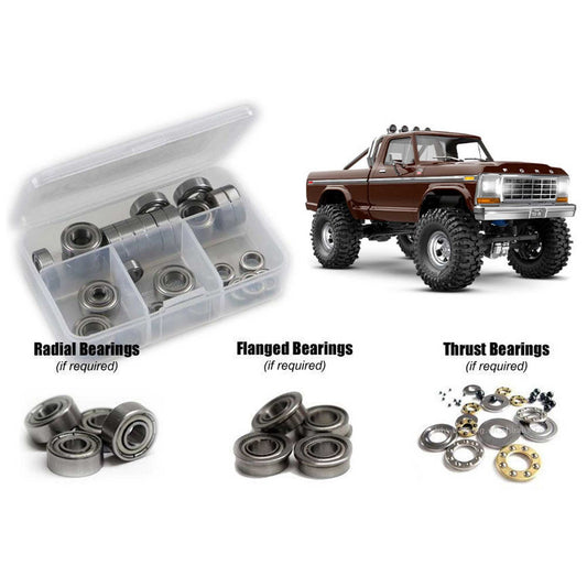Metal Shielded Bearing Kit for 1/18 Traxxas TX4m F150 Ranger XLT (RCZTRA127B)