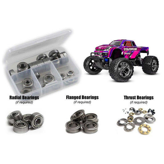 Metal Shielded Bearing Kit for 1/10 Traxxas Stampede XL5 (RCZTRA129B)
