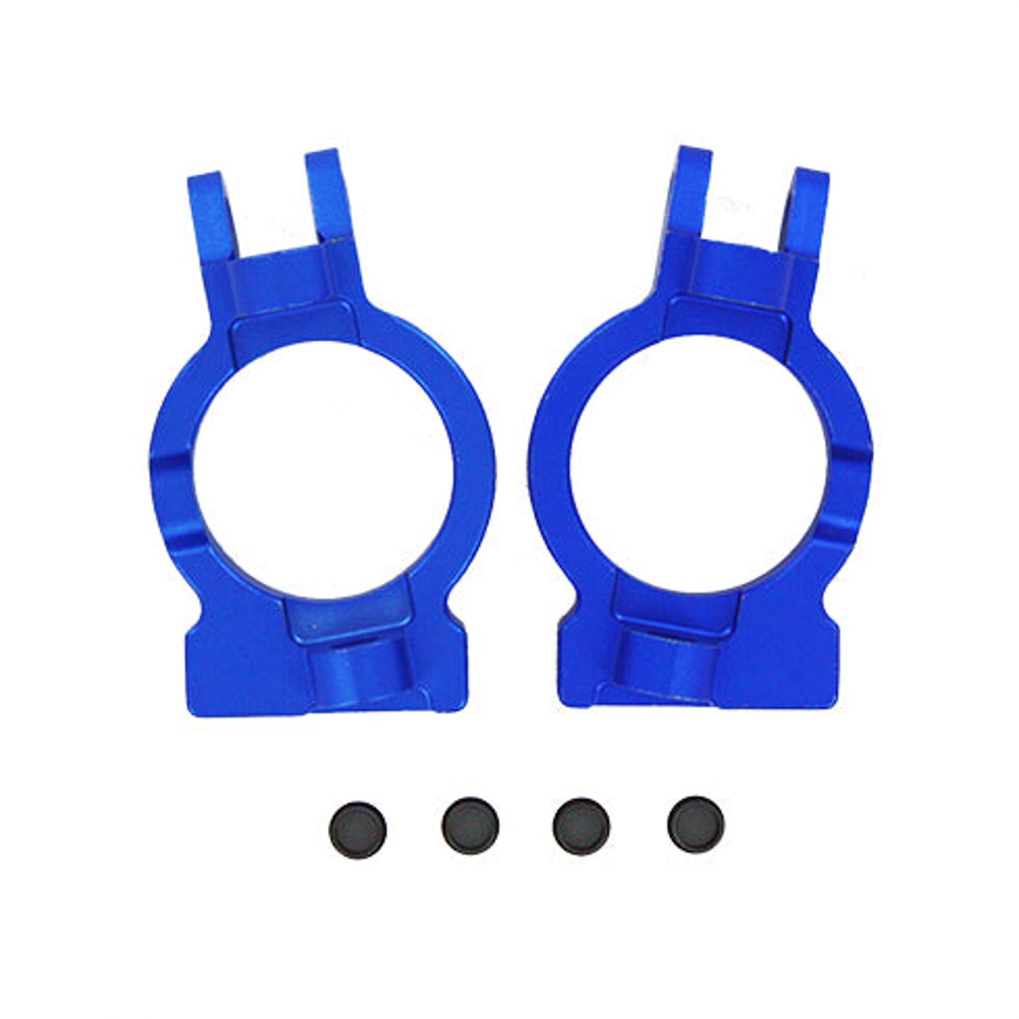 Front Aluminum Hub Carriers Blue (2) (RER050005)