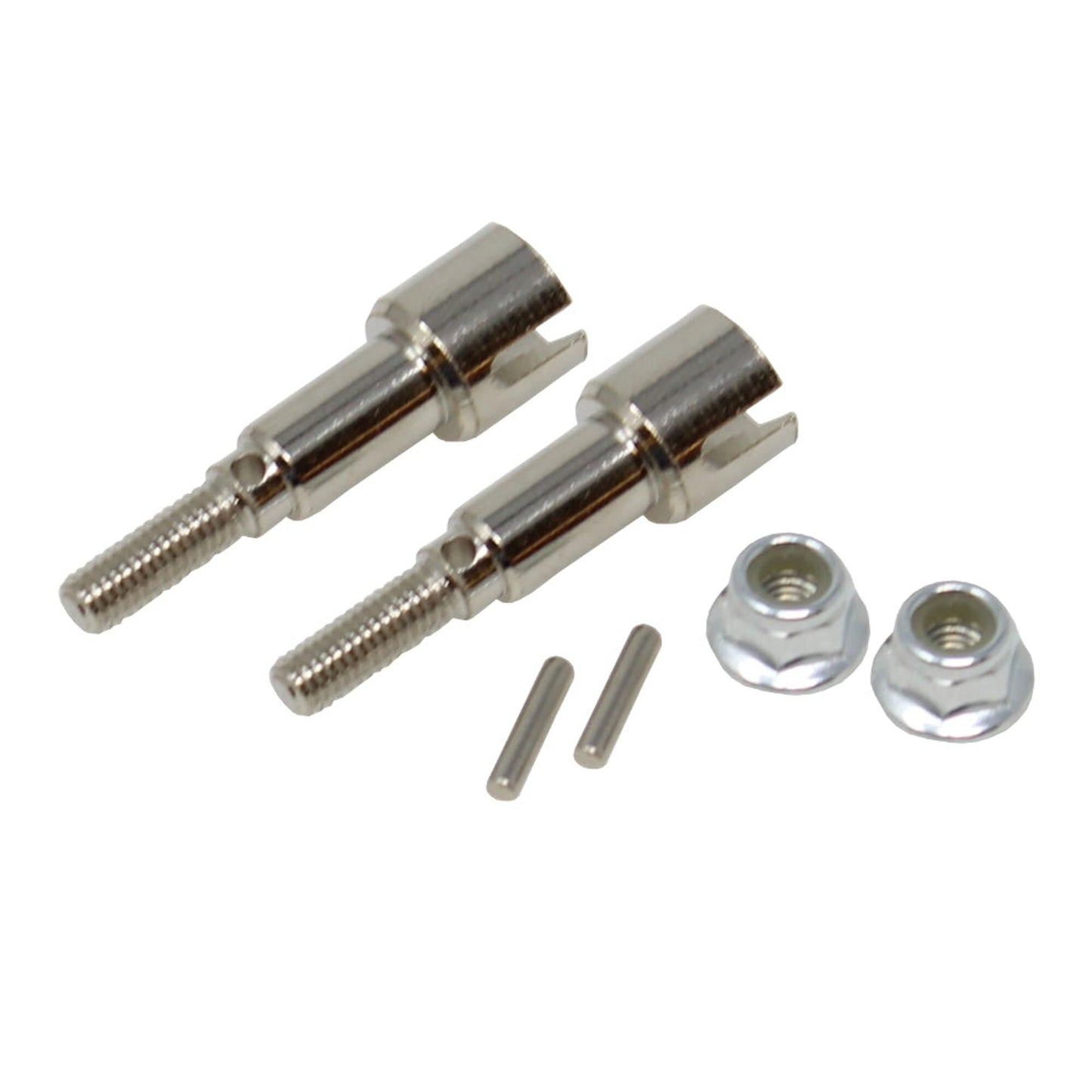 Stub Axles with Pins and Locknuts (2) (RER13683)