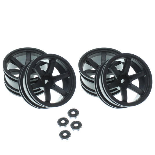1/10 Wheel Set with Lug Caps and 6mm Offset (RER14987)