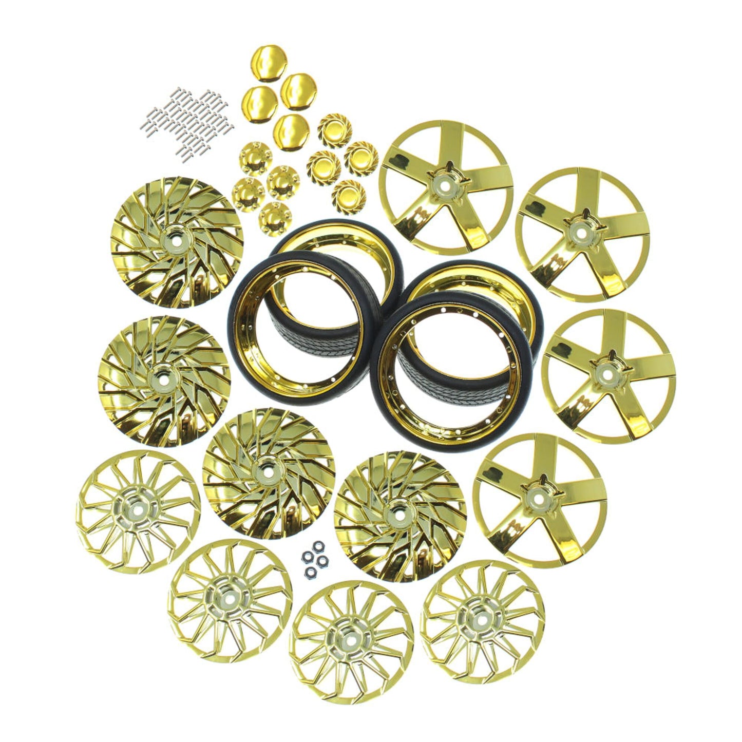 Gold 26in Wheel & Tire Combo Kit (3 Styles)