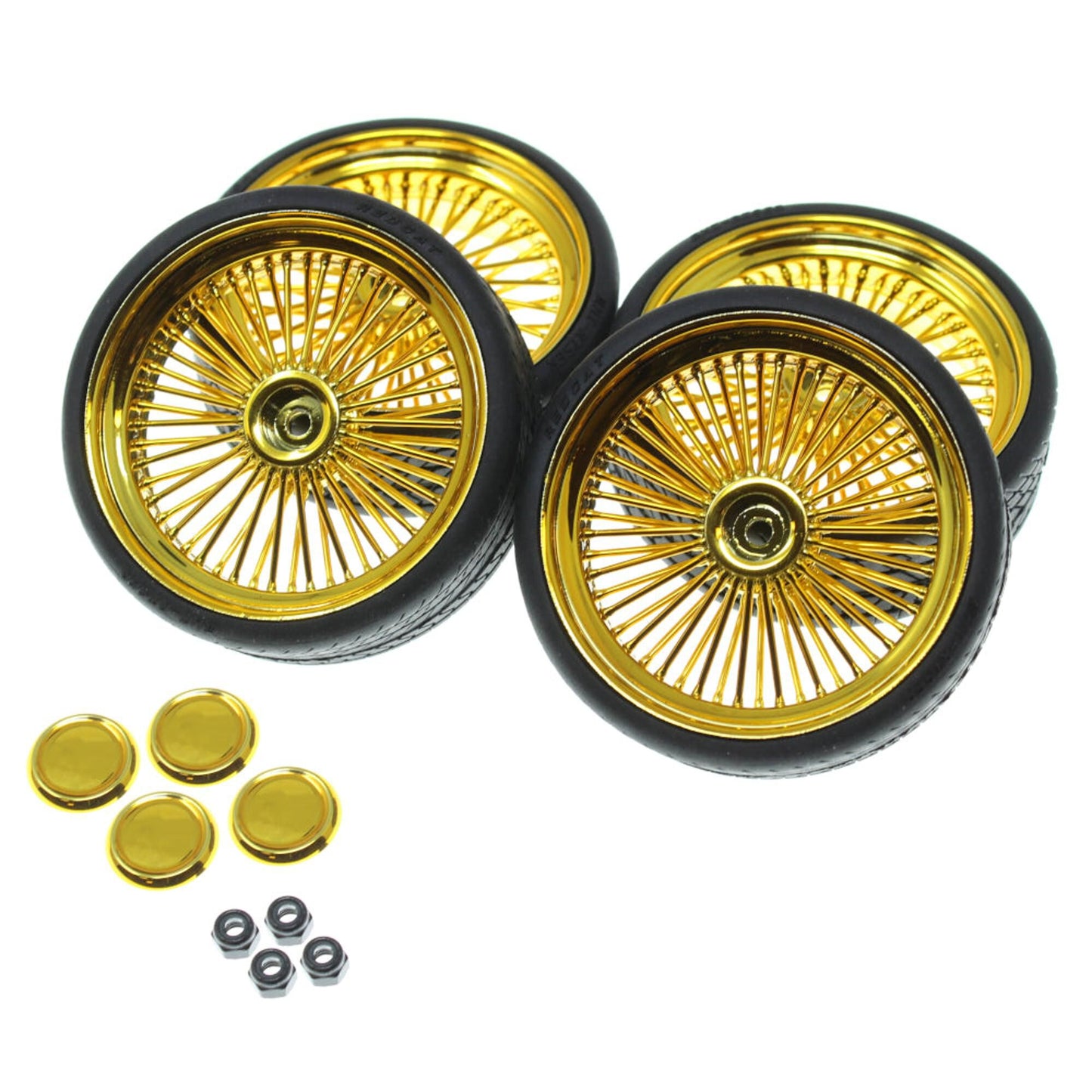 Gold 26in Wire Wheel & Tire Set (RER19793)