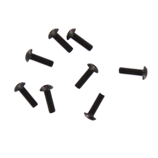 3x10mm Button Head Hex Machine Thread Screws (Pack of 8) (RER50100)