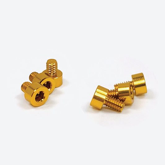 X-Factor Aluminum Screw Kit Gold 5mm and 6mm (REV1131G)
