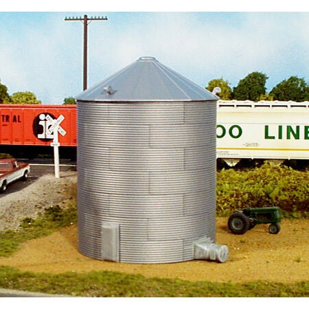 HO Scale 30' Corrugated Grain Bin Model Kit (RIX6280304)