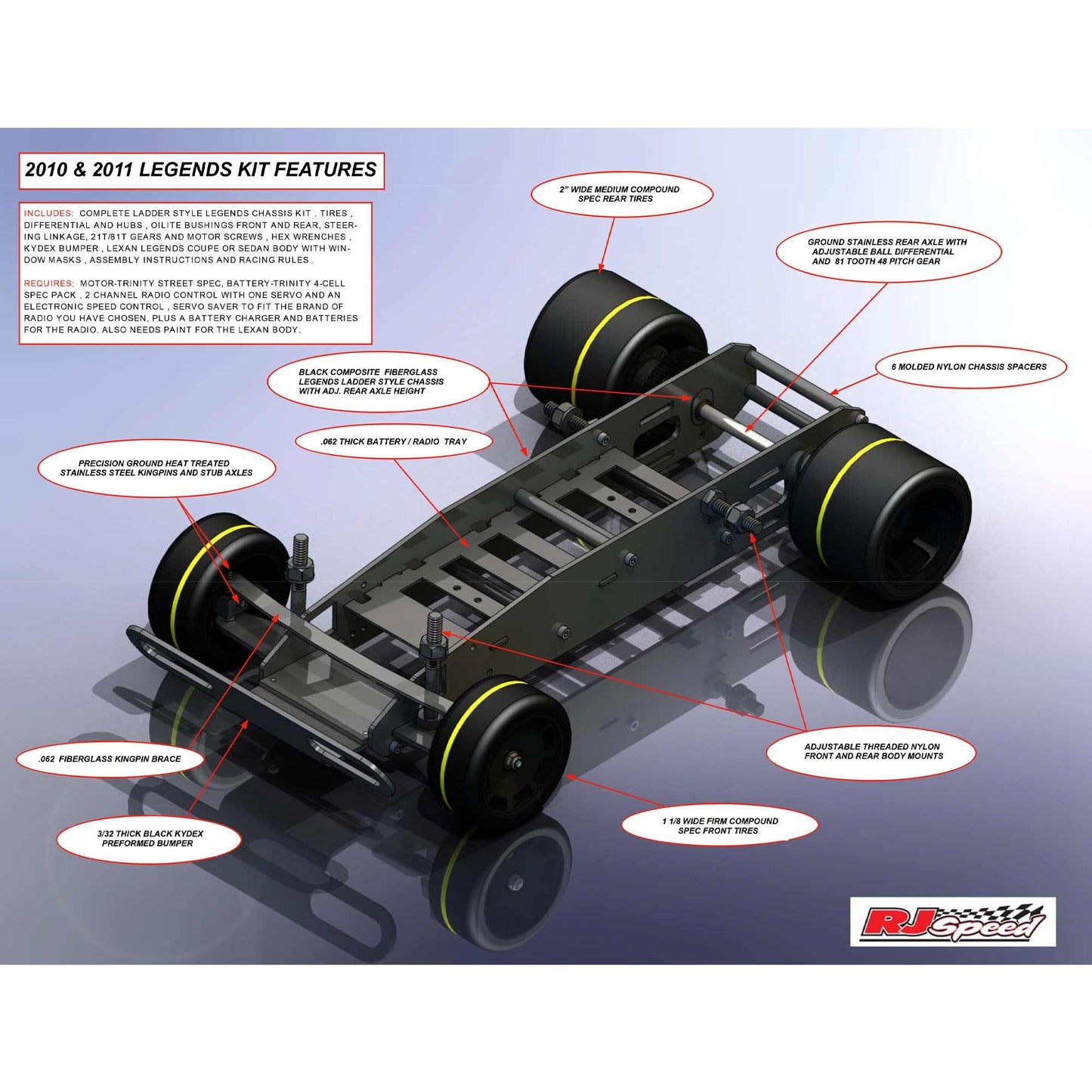 1/10 Electric R/C Legends Spec Coupe 2WD Kit (RJS2010)