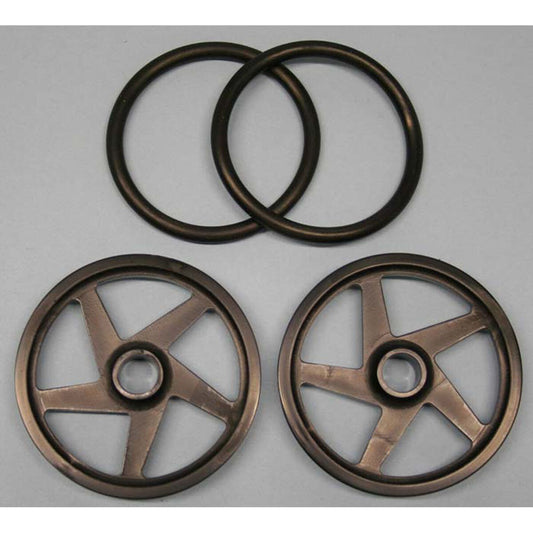 2 inch Black O-Ring Wheels (2 Pack) (RJS2502)
