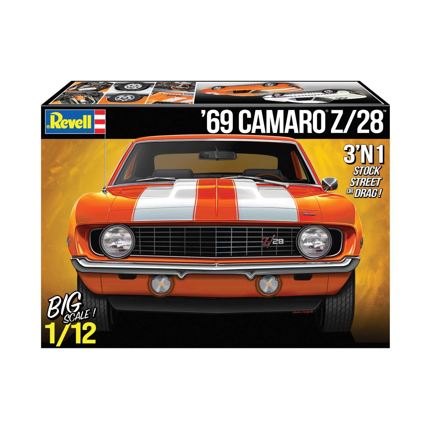 1/12 1969 Chevy Camaro 3N1 Plastic Model Kit (RMX128129090)