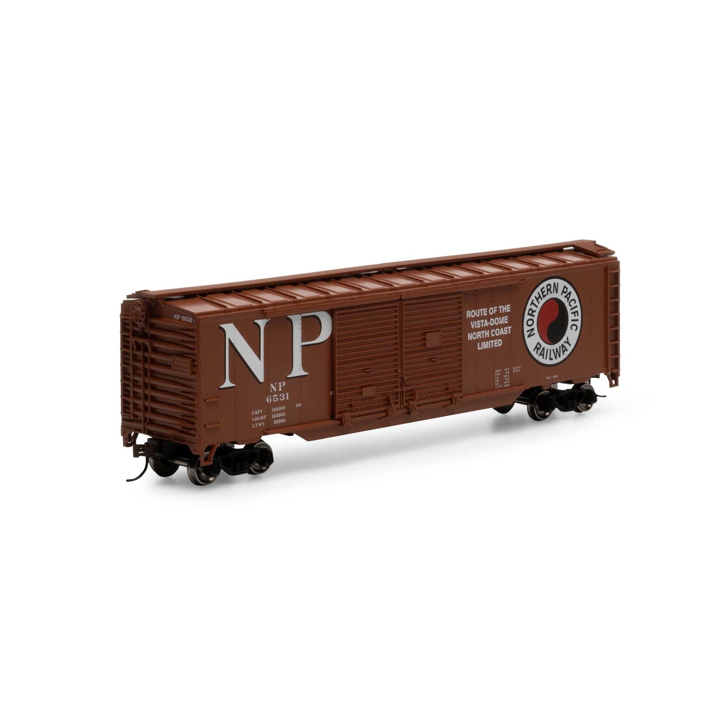 HO PS-1 Double Sliding Door Box Car NP 6531 (RND-1001)