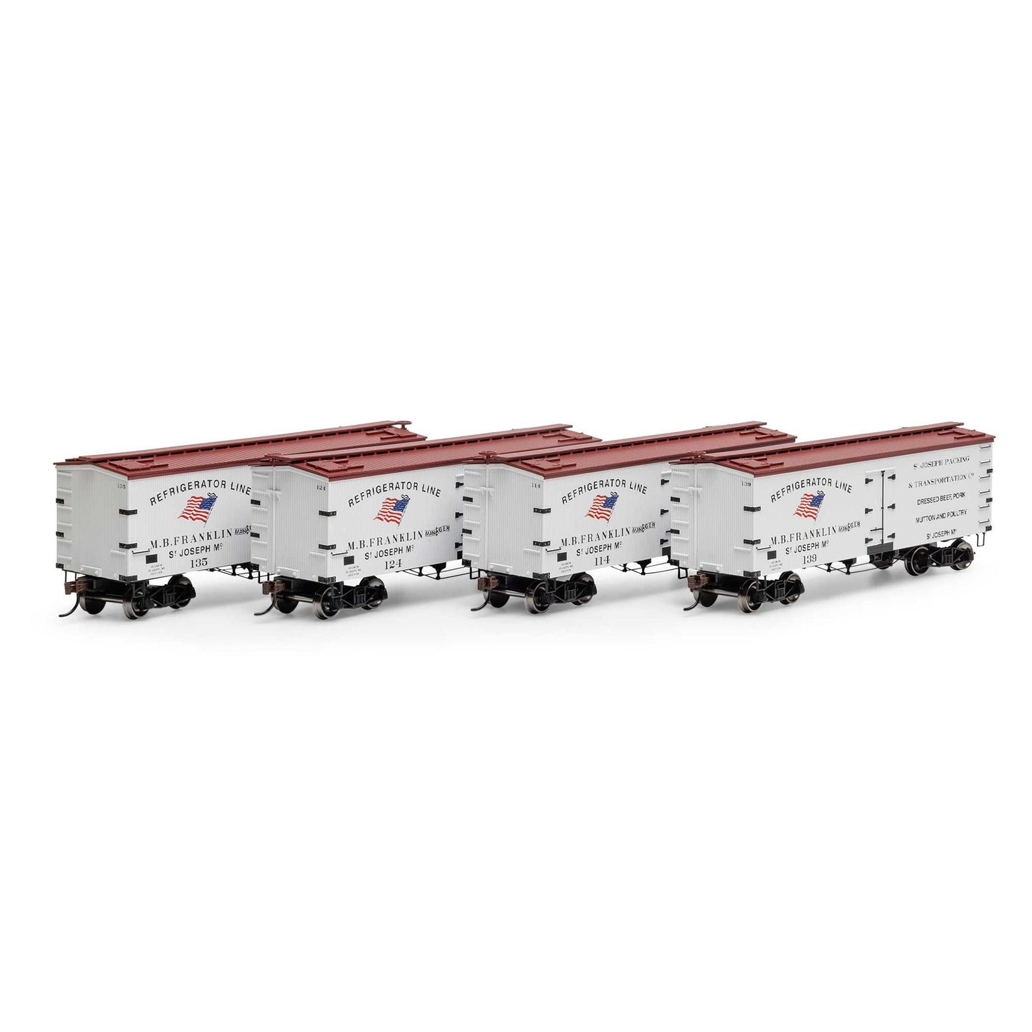 HO 36' Wood Reefer SJPX #114 / 124 / 135 / 139 (RND-1020)