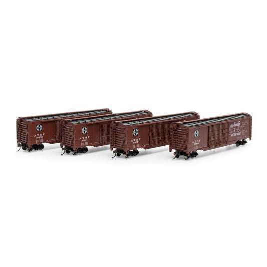 HO PS-1 Double Sliding Door Box Car Santa Fe El Capitan (RND-1035)