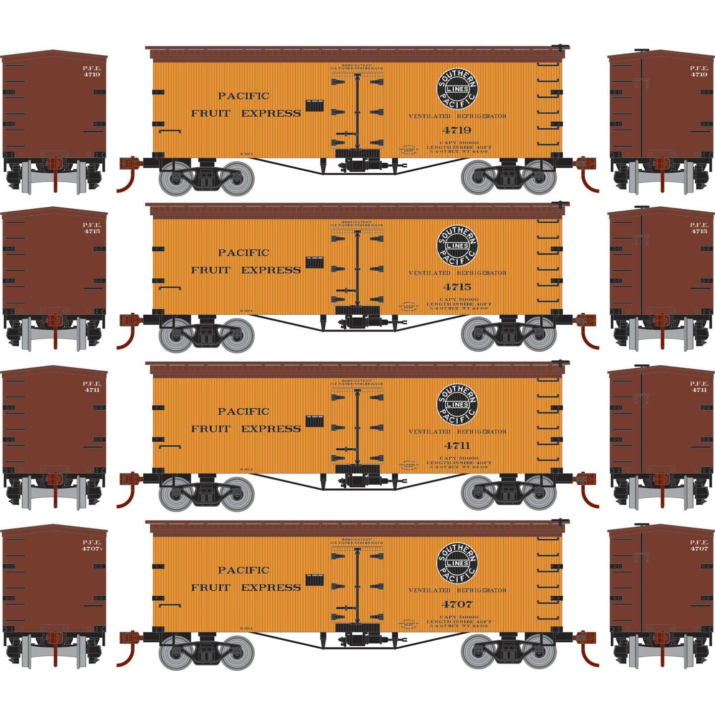 HO 36' Wood Reefer PFE Model (RND-1039)