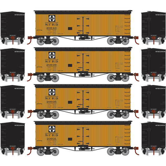 HO 36' Wood Reefer SFRD #20931 / 20935 / 20939 / 20943 (RND-1045)