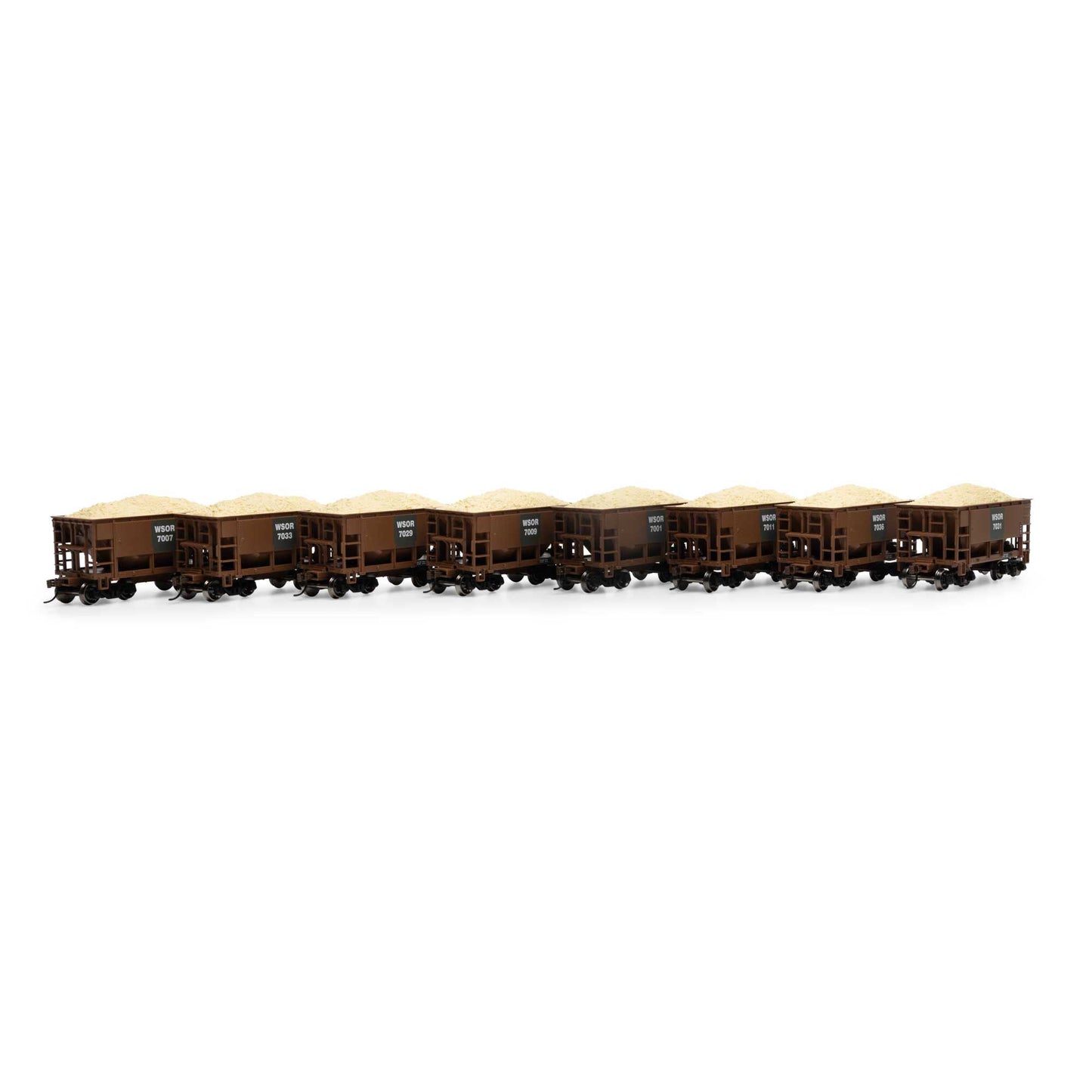HO 24' Ore Car with Load WSOR #7001-7036 (RND-1173)