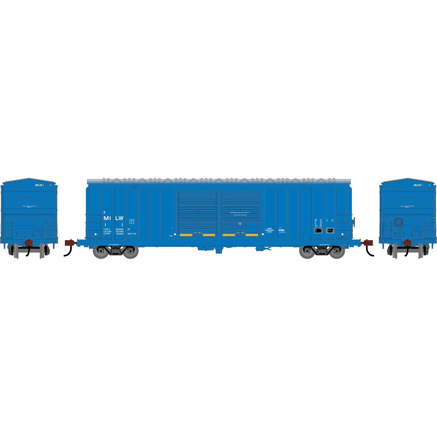 HO 50' FMC 5283 Double Door Box Car MILW #156071 (RND-1361)