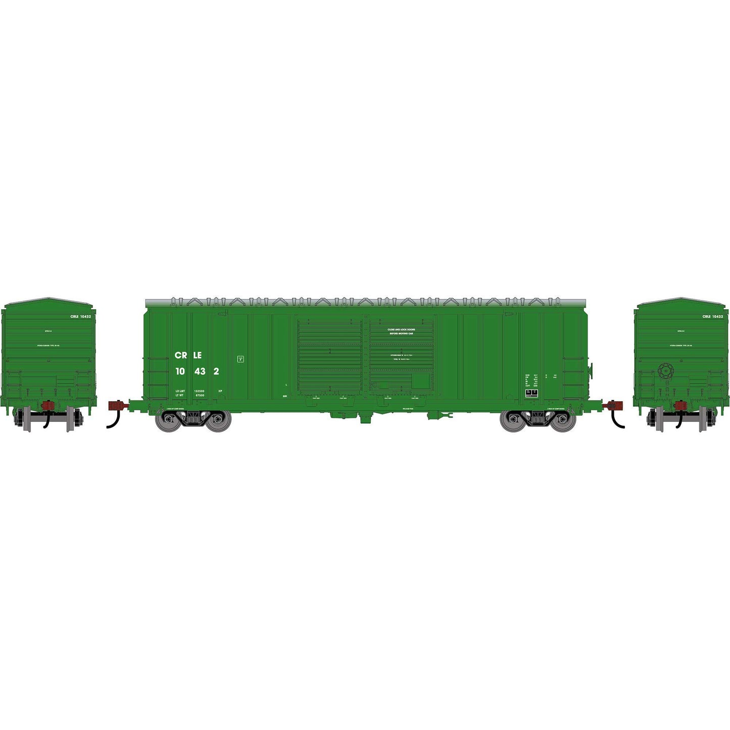 HO 50' FMC 5283 Double Door Box Car CRLE #10432 (RND-1369)