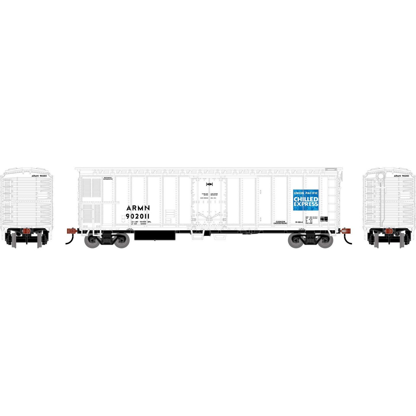 HO 50' Smooth Side Mechanical Reefer Model (RND-1438)