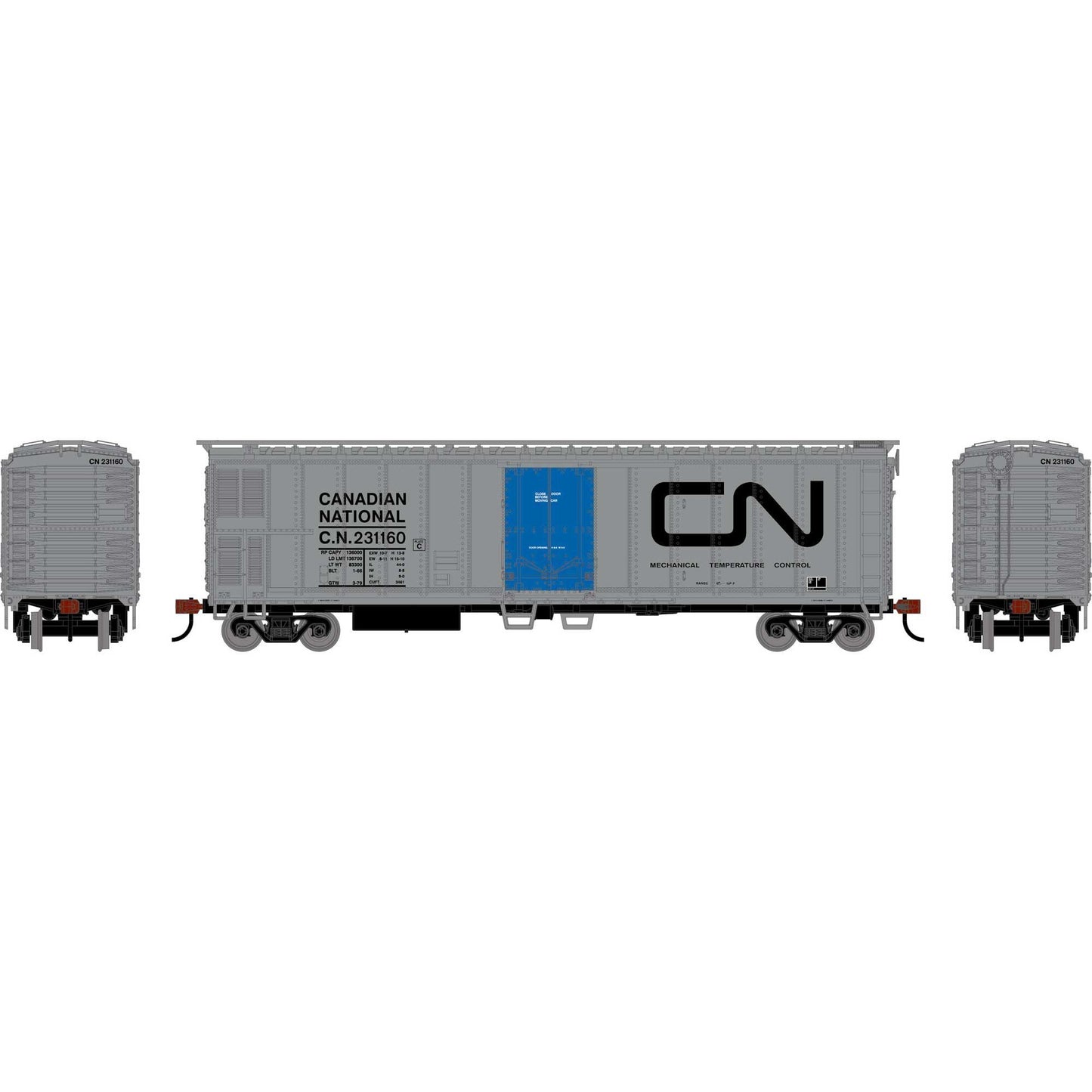 HO 50' Smooth Side Mechanical Reefer CN #231160 (RND-1451)