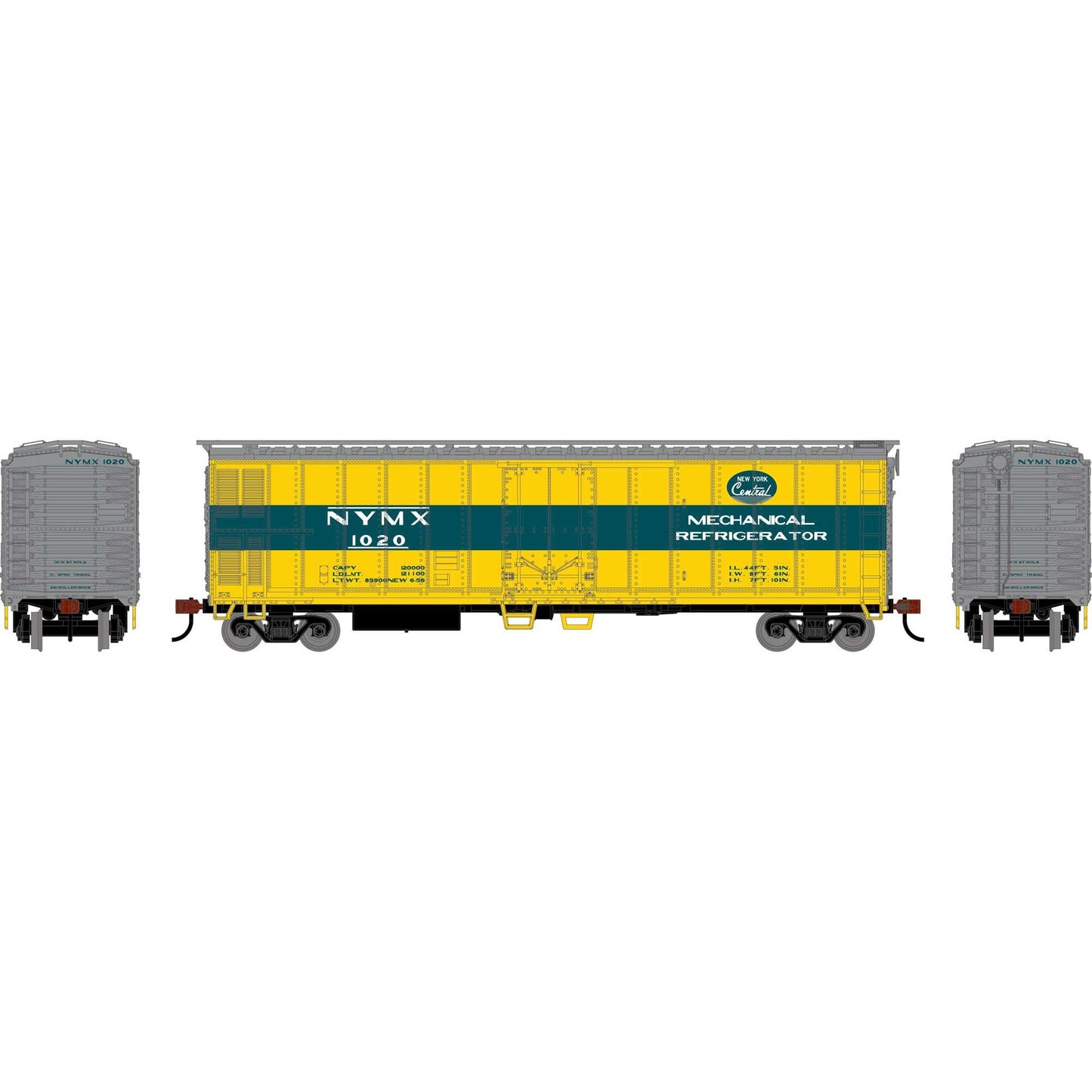 HO 50' Smooth Side Mechanical Reefer NYMX #1020 (RND-1454)
