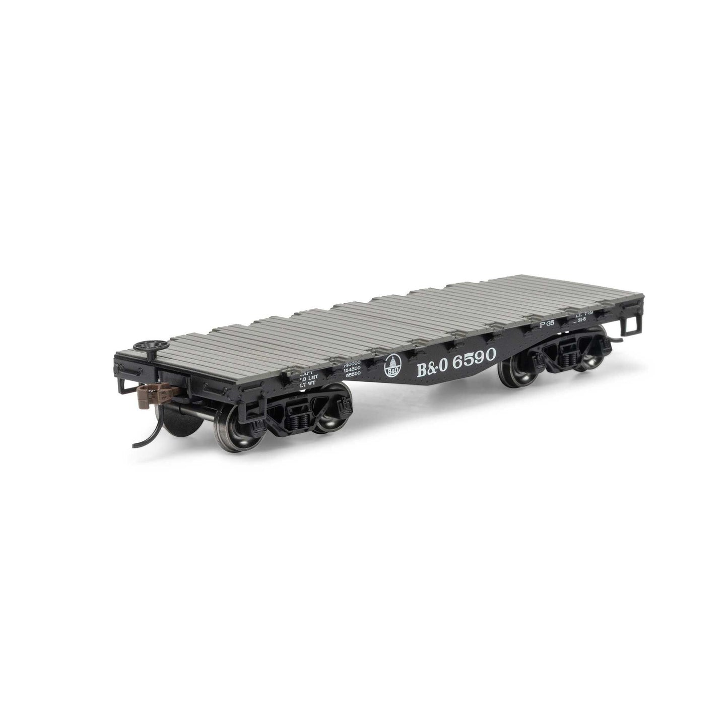 HO 30' Old Time Flat Car BO #6590 (RND-1460)