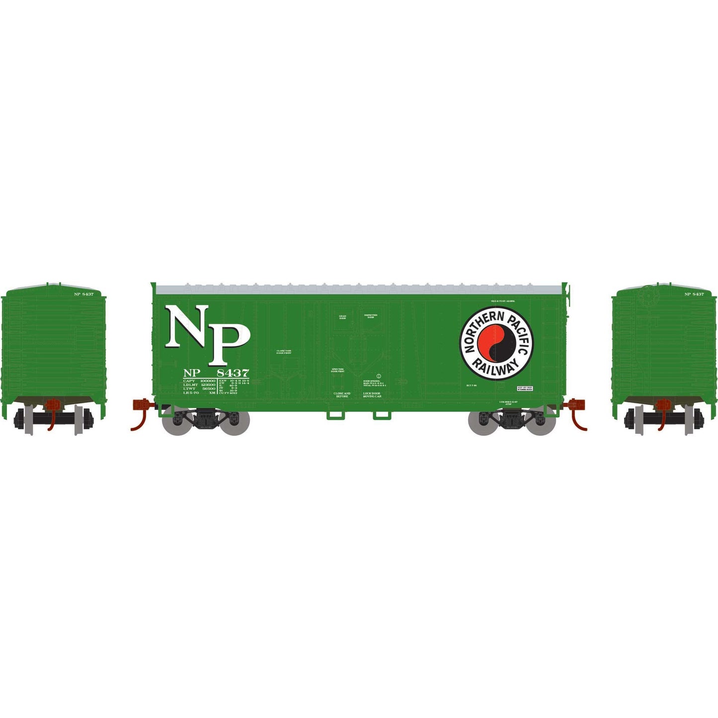 HO 40' Grain Loading Box Car NP #8437 (RND-1852)