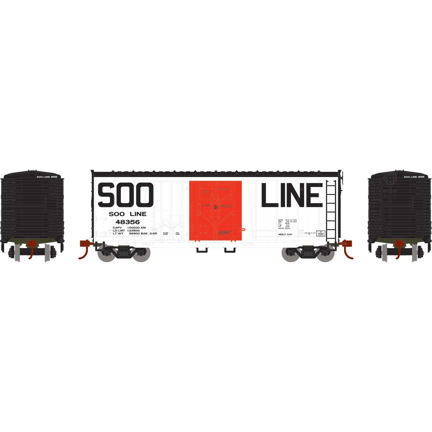 HO 40' Grain Loading Box Car Legendary Liveries SOO #48356 (RND-1860)