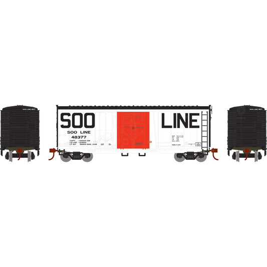 HO 40' Grain Loading Box Car Legendary Liveries SOO #48377 Plastic Model (RND-1862)