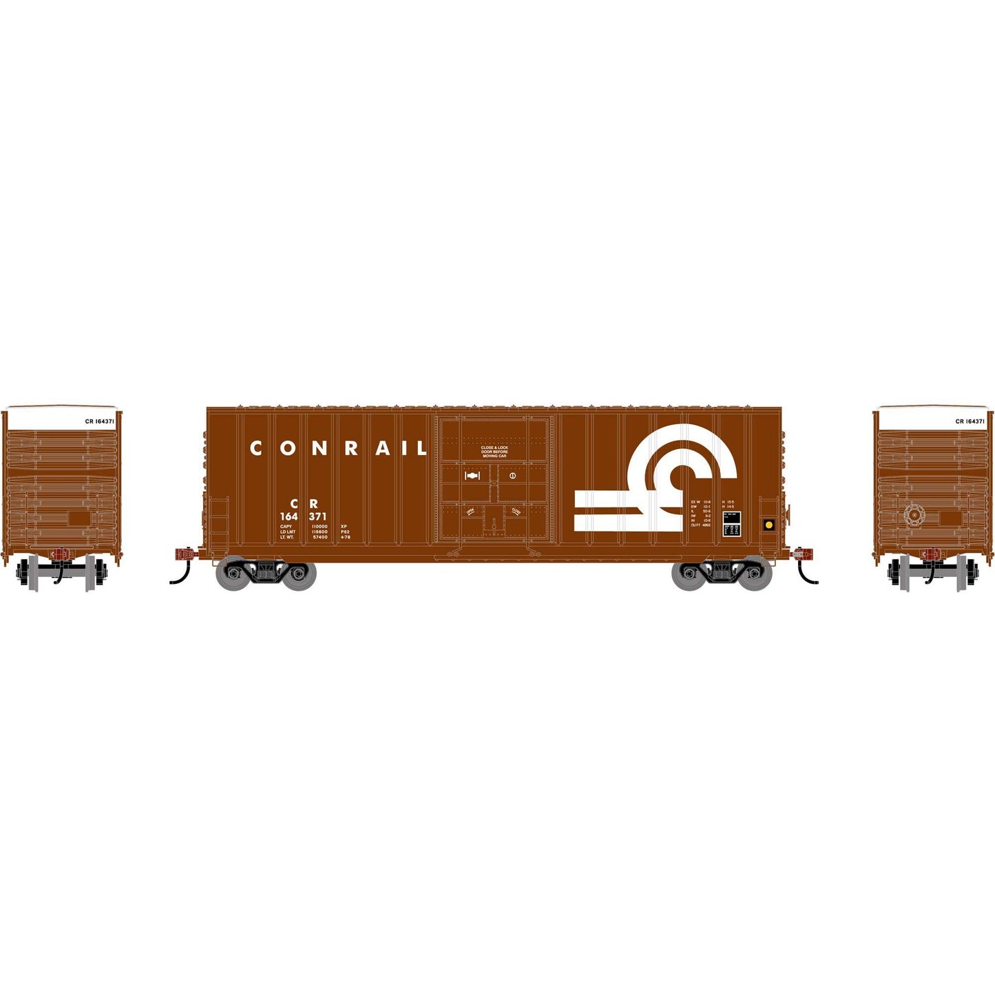 HO 50' Exterior Post High Cube Plug Door Box Car (RND-2080)