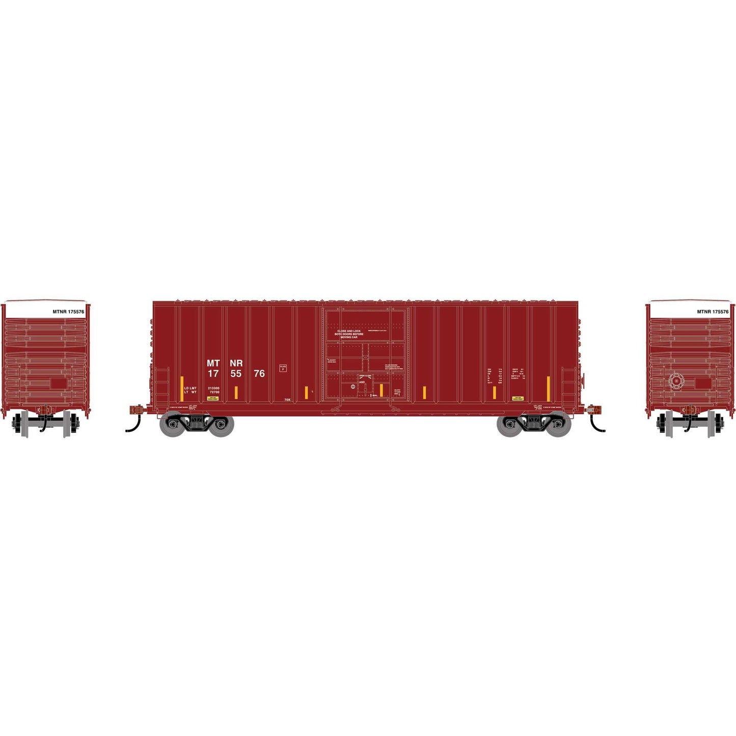 HO 50' Exterior Post High Cube Plug Door Box Car (RND-2087)